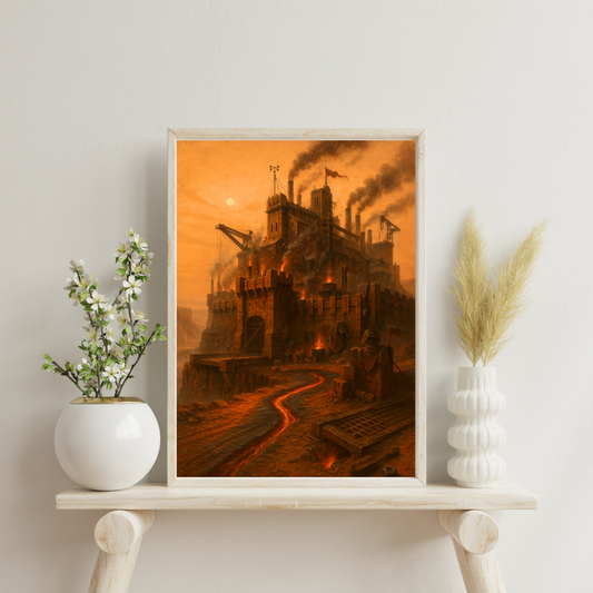 Celestial Wonders Castles - Mars Digital Print