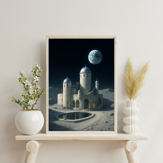 Celestial Wonders Castles - Moon Digital Print