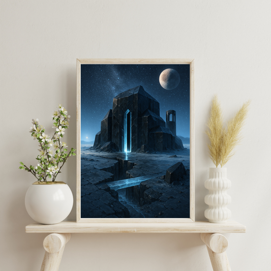 Celestial Wonders Castles - Pluto Digital Print