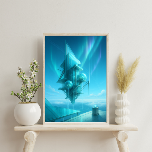 Celestial Wonders Castles - Uranus Digital Print
