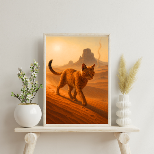 Celestial Wonders Cats - Mars Digital Print