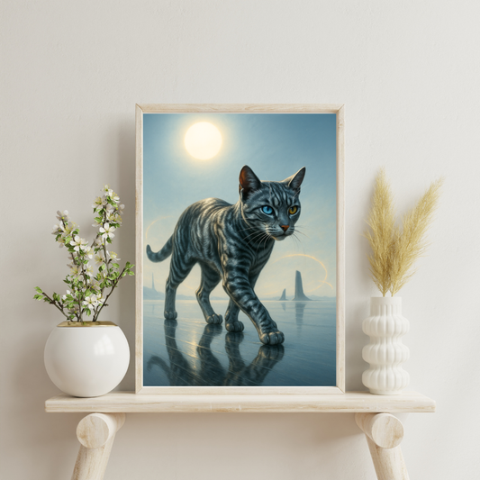 Celestial Wonders Cats - Mercury Digital Print