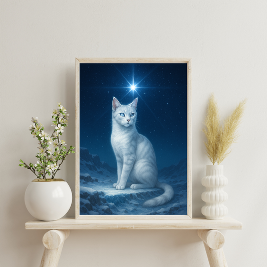 Celestial Wonders Cats - North Star Digital Print
