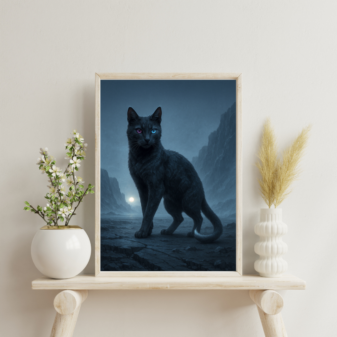 Celestial Wonders Cats - Pluto Digital Print