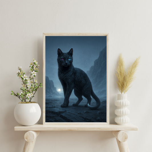 Celestial Wonders Cats - Pluto Digital Print