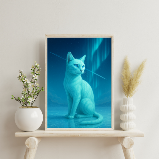 Celestial Wonders Cats - Uranus Digital Print