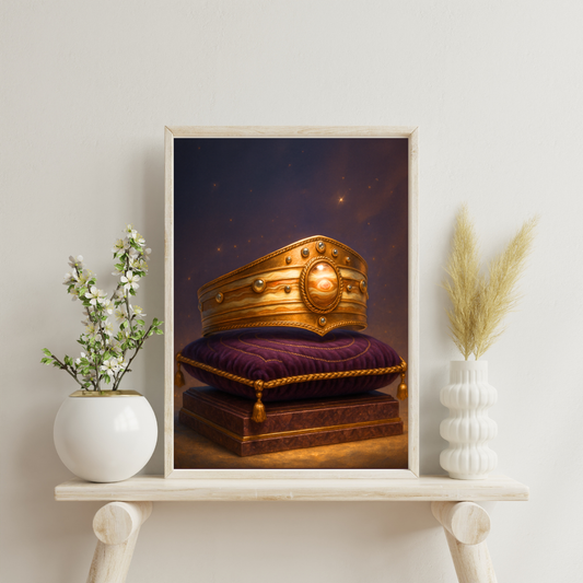 Celestial Wonders Crowns - Jupiter Digital Print