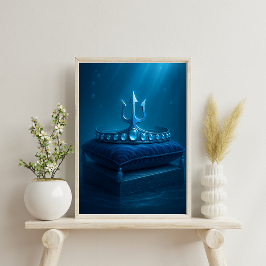 Celestial Wonders Crowns - Neptune Digital Print