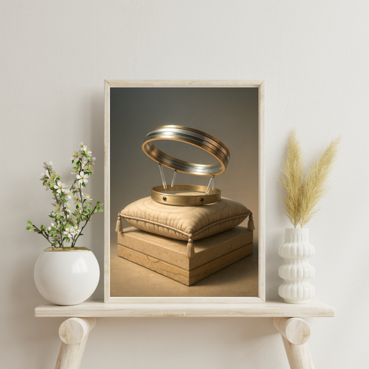 Celestial Wonders Crowns - Saturn Digital Print