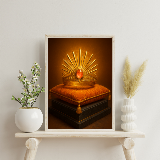 Celestial Wonders Crowns - Sun Digital Print