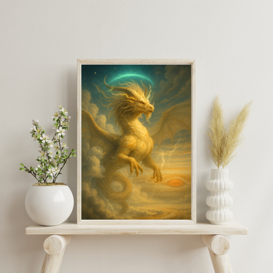 Celestial Wonders Dragons - Jupiter Digital Print