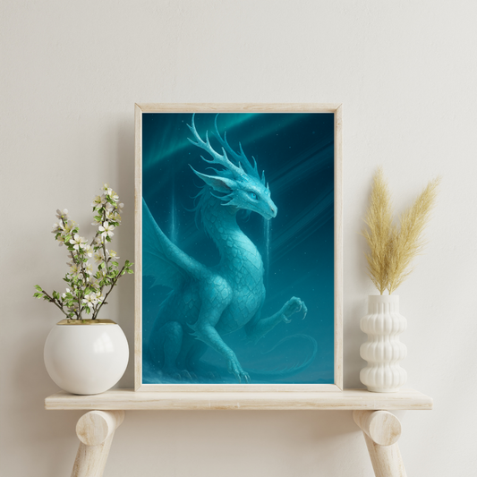 Celestial Wonders Dragons - Uranus Digital Print