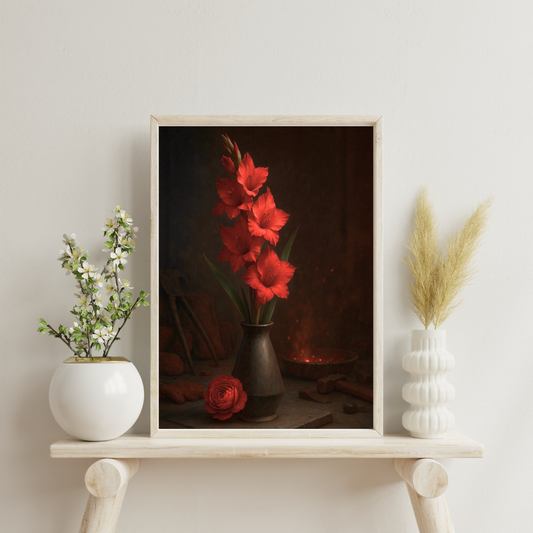 Celestial Wonders Flowers - Mars Digital Print