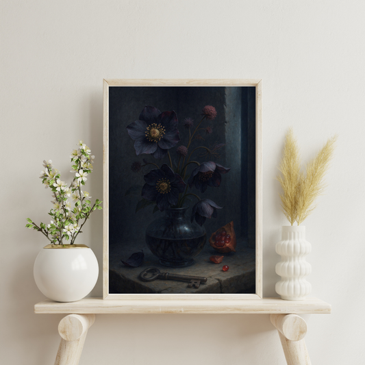 Celestial Wonders Flowers - Pluto Digital Print