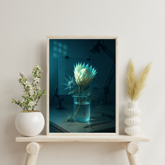 Celestial Wonders Flowers - Uranus Digital Print