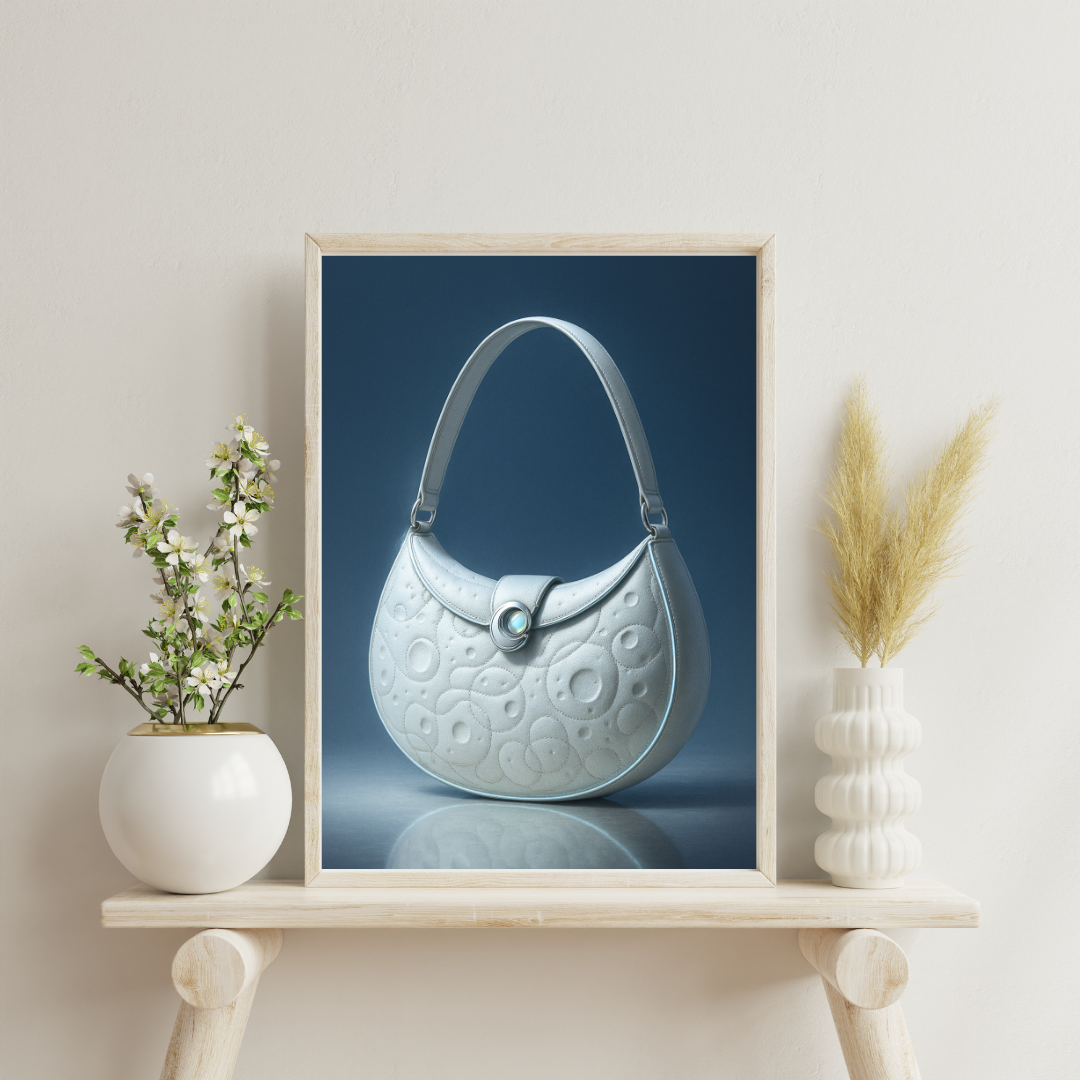 Celestial Wonders Handbags - Moon Digital Print