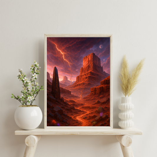 Celestial Wonders Landscapes - Mars Digital Print