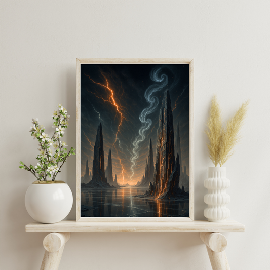 Celestial Wonders Landscapes - Mercury Digital Print