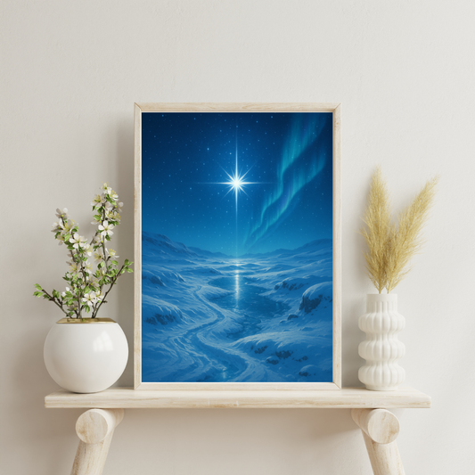 Celestial Wonders Landscapes - North Star Digital Print