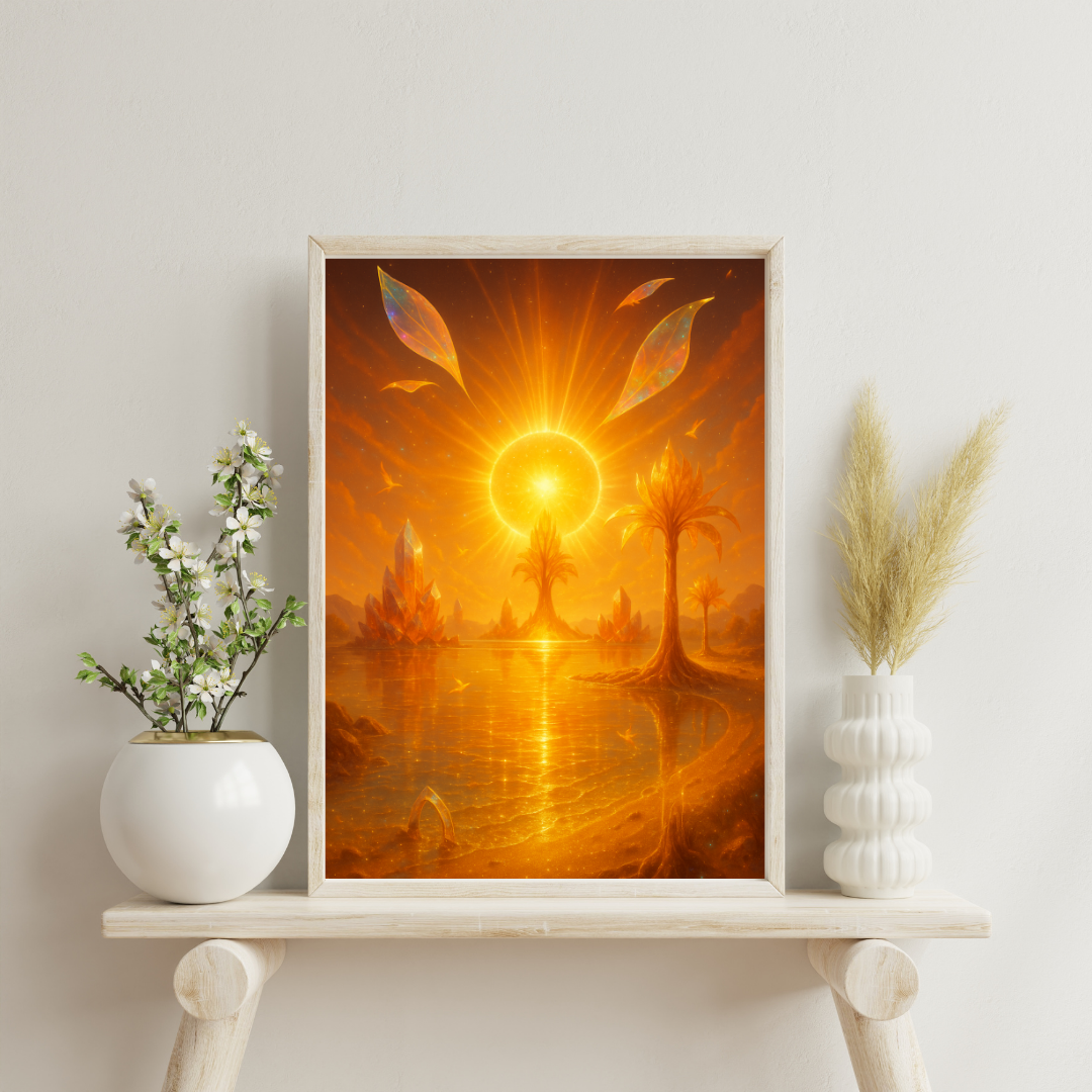 Celestial Wonders Landscapes - Sun Digital Print