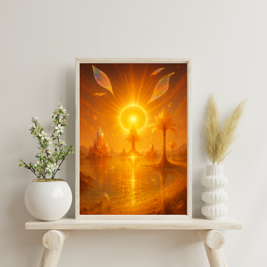 Celestial Wonders Landscapes - Sun Digital Print