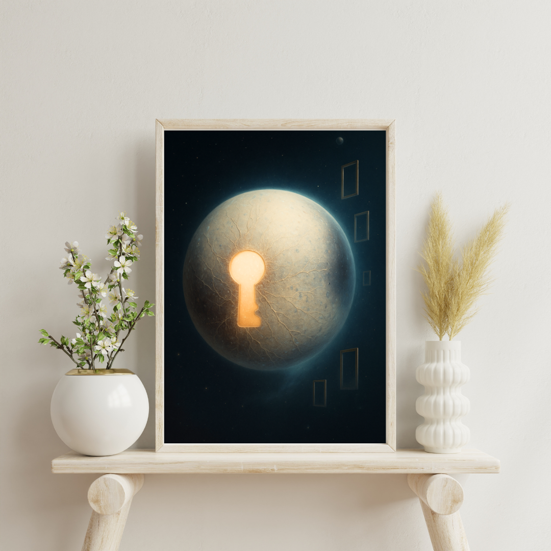 Celestial Wonders Surreal Ephemeris - Pluto Digital Print