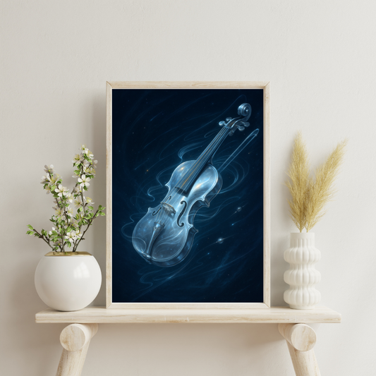 Celestial Wonders Symphony - Mercury Quicksilver Violin Digital Print