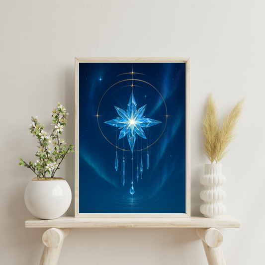 Celestial Wonders Symphony - North Star Crystal Chime Digital Print