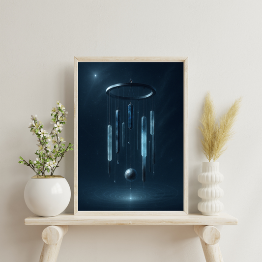 Celestial Wonders Symphony - Pluto Shadow Chimes Digital Print