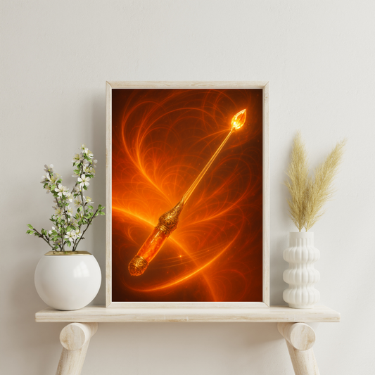 Celestial Wonders Symphony - Sun Conductor’s Baton Digital Print
