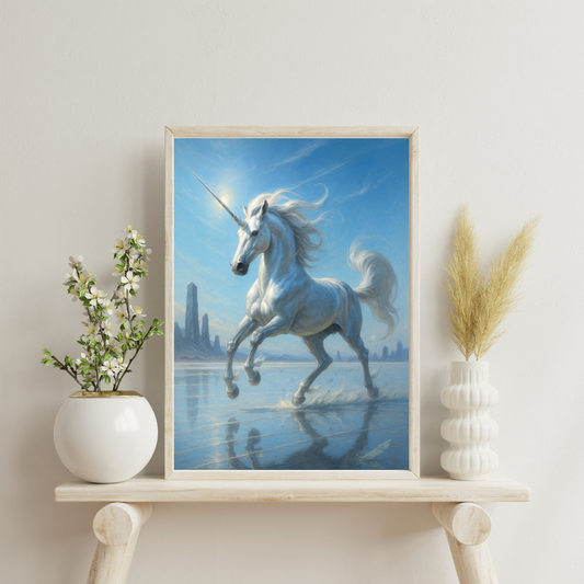 Celestial Wonders Unicorns - Mercury Digital Print