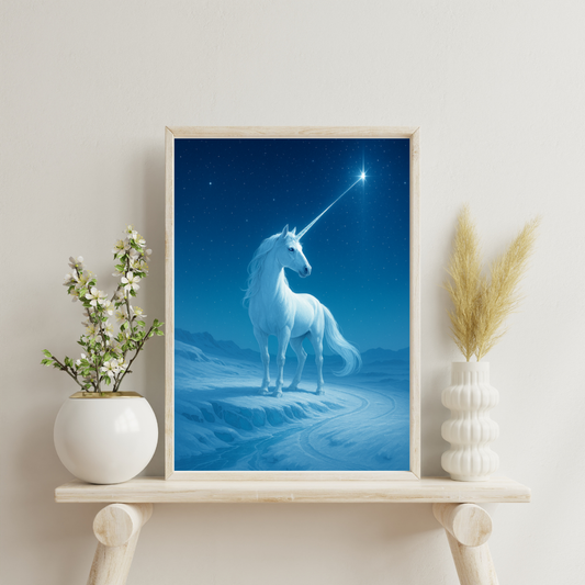 Celestial Wonders Unicorns - North Star Digital Print