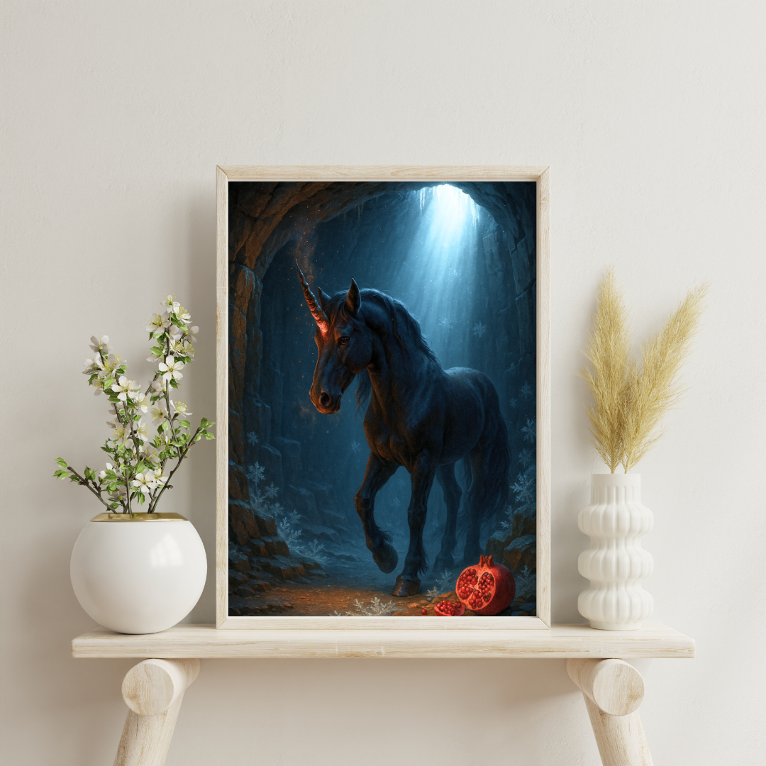 Celestial Wonders Unicorns - Pluto Digital Print