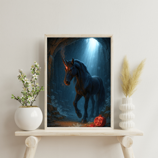 Celestial Wonders Unicorns - Pluto Digital Print
