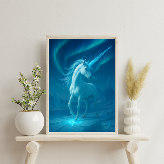 Celestial Wonders Unicorns - Uranus Digital Print