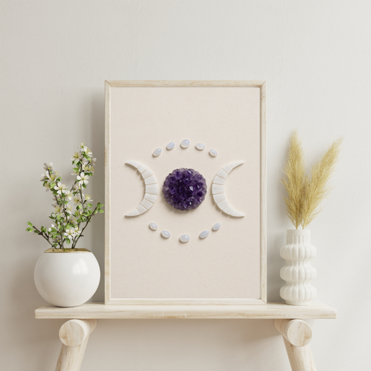 Crystal Grids - Triple Moon Altar (Renewal Cycle) Digital Print