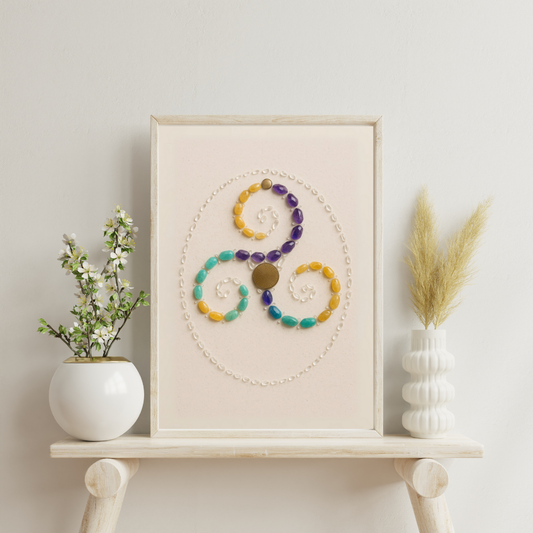 Crystal Grids - Triskelion Vortex (Momentum & Joy) Digital Print