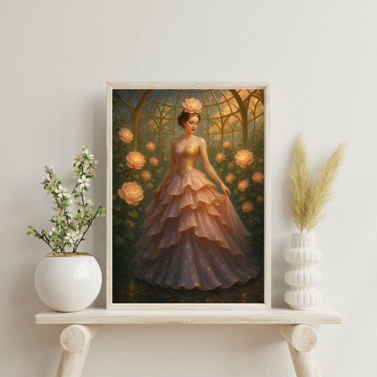 Daughters of the Cosmos - Celestial Rose Digital Print