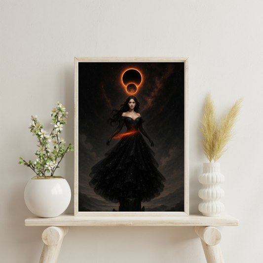 Daughters of the Cosmos - Eclipse Warden Digital Print