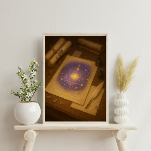 Divine Scriptoriums - The Archivist’s Table Digital Print