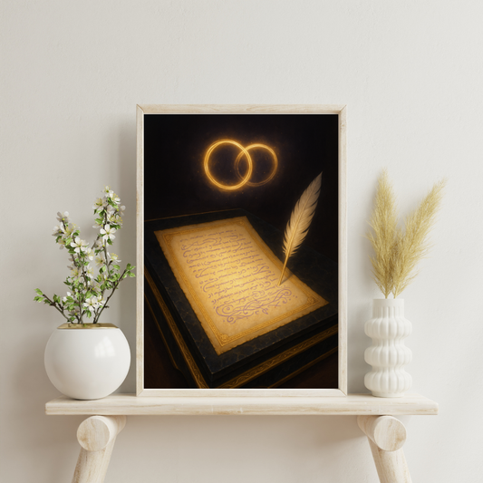 Divine Scriptoriums - The Celestial Contract Digital Print