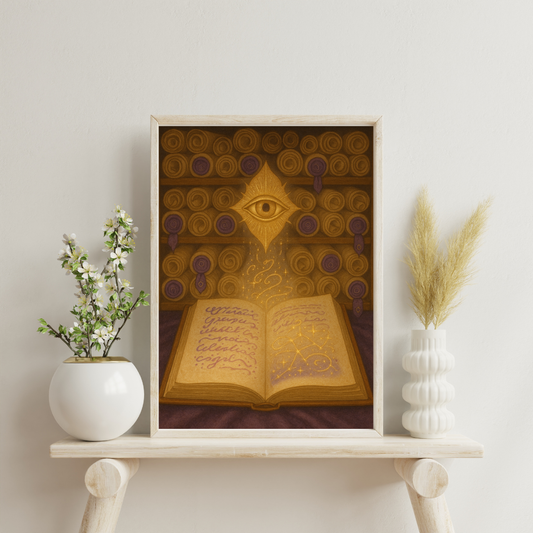 Divine Scriptoriums - The Cosmic Lexicon Digital Print