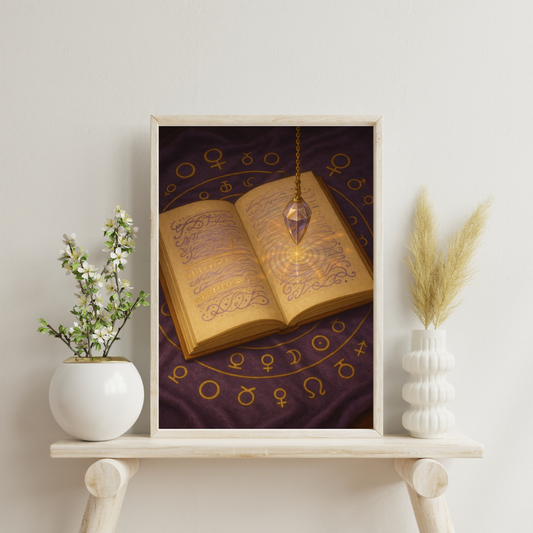 Divine Scriptoriums - The Oracle’s Ledger Digital Print