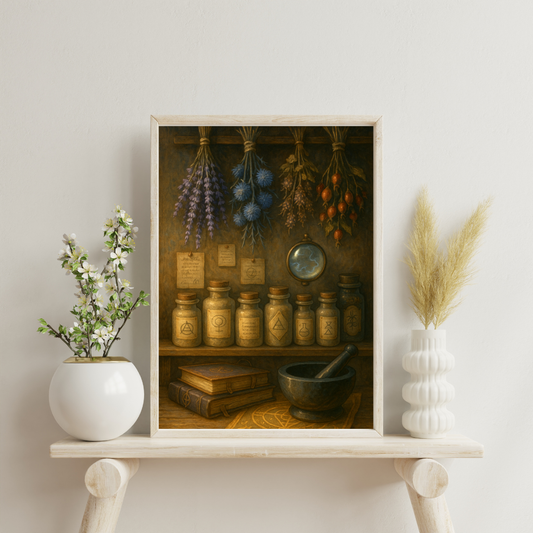 Essence and Elixirs - Herbalist’s Alcove Digital Print