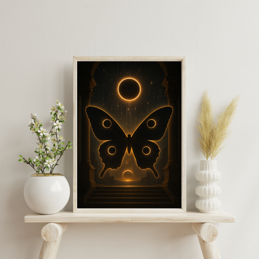 Starlit Wings - Butterfly of the Eclipse Digital Print