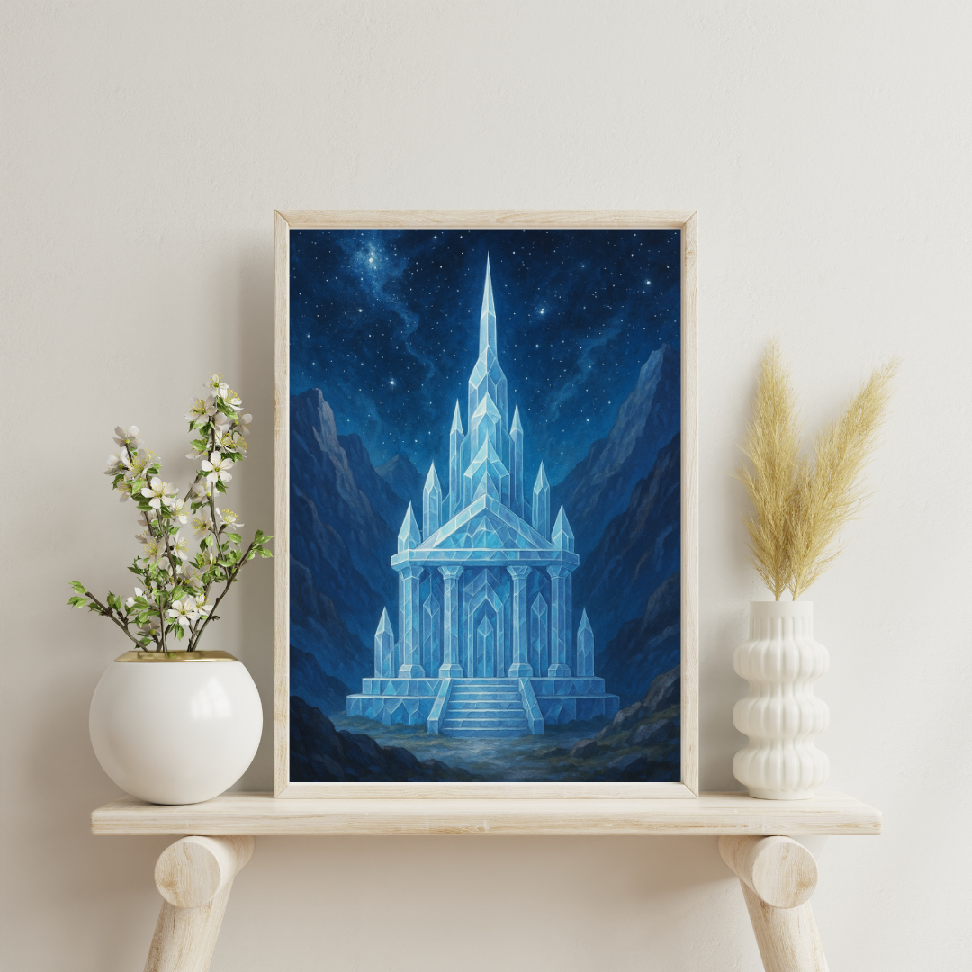 Temples of the Eternal Sky - Sanctuary of the Celestial Heart Digital Print