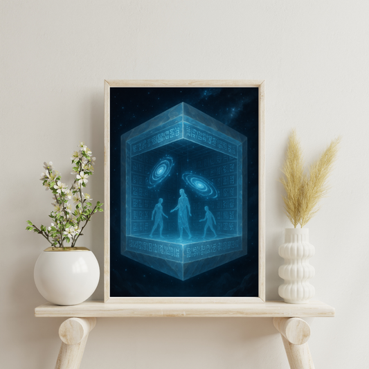 Temples of the Eternal Sky - The Archive of Celestial Architects Digital Print