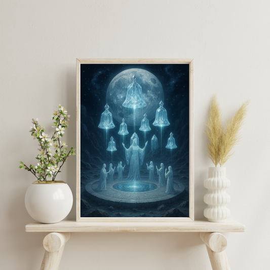 Temples of the Eternal Sky - The Choir of Hollow Moons Digital Print