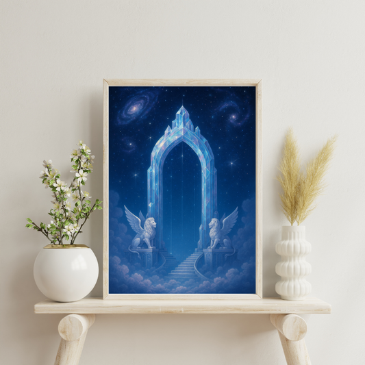 Temples of the Eternal Sky - The Gate of Whispering Stars Digital Print