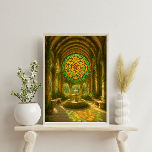 The Alchemist’s Mosaic Atlas - The Garden Solarium Digital Print